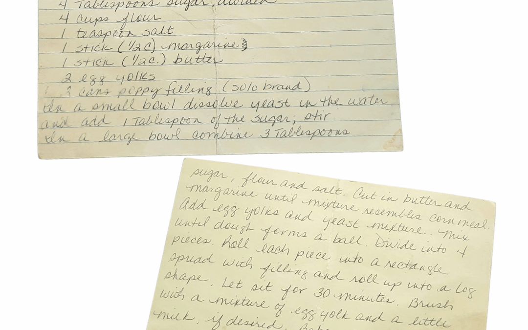 Recipes for Remembering: Poppy Seed Rolls