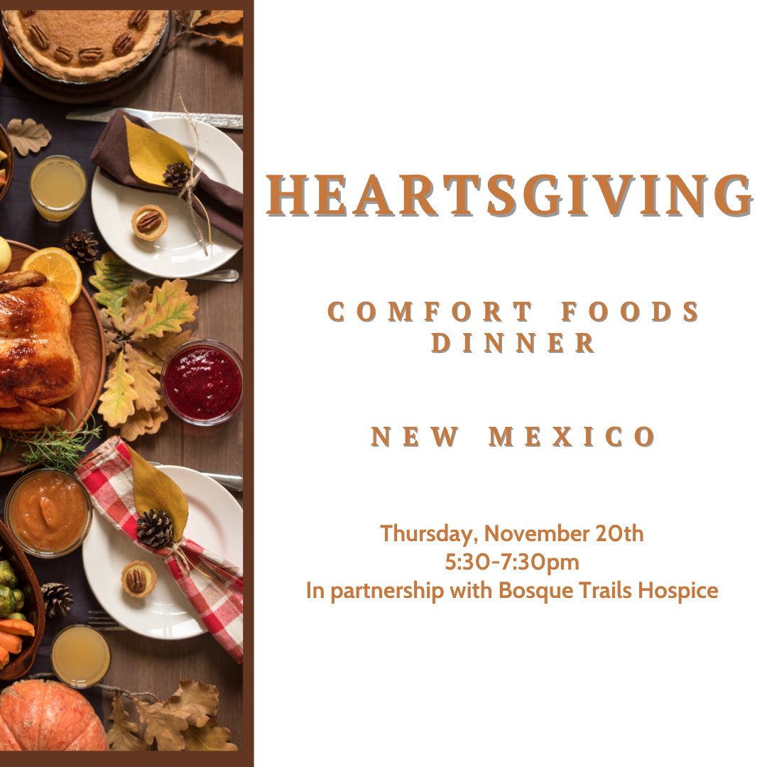 Heartsgiving Comfort Foods Dinner Nov 2025